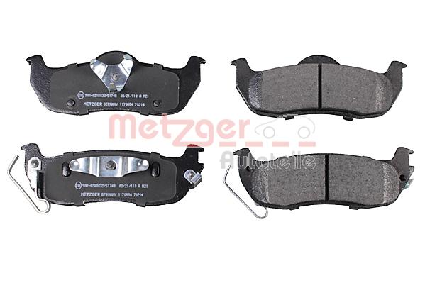 METZGER 1170884 Bremsbelagsatz, Scheibenbremse